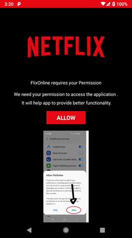 Fake Netflix App Luring Android Users to Malware