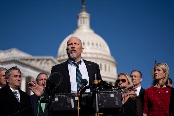 Representative Chip Roy of Texas will run against Representative Elise Stefanik of New York for the No. 3 House Republican leadership position.