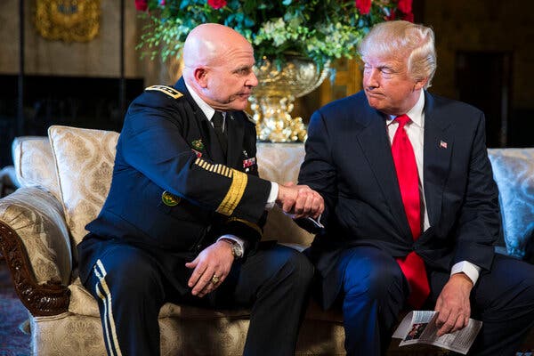 President Donald J. Trump with H.R. McMaster, left, in 2017.
