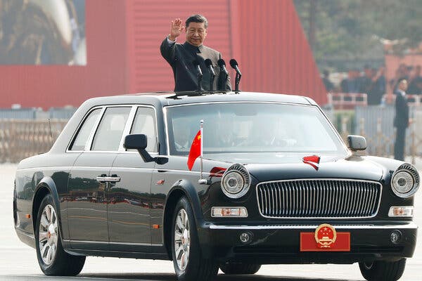 President Xi Jinping of China at a military parade in Beijing in 2019. NATO’s secretary general has noted that China is rapidly building its military forces with advanced technologies.