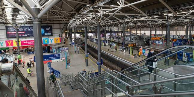 April 12th 2021: Leeds Railway Station on the day non essential shops reopened. Leeds, UK