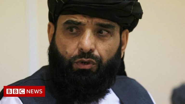 Taliban spokesman tells BBC they are ‘awaiting a peaceful transfer of power’