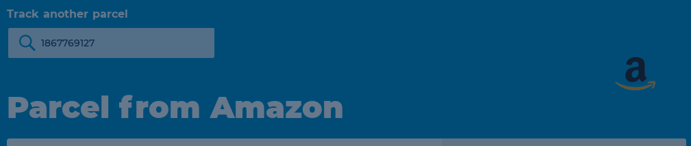 A Hermes phishing site that includes the Amazon logo and refers to a parcel from Amazon.
