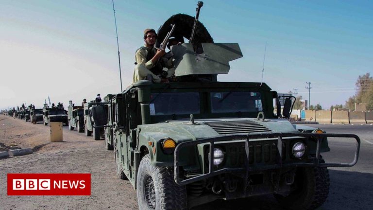 Afghanistan: Taliban parade captured equipment in Kandahar